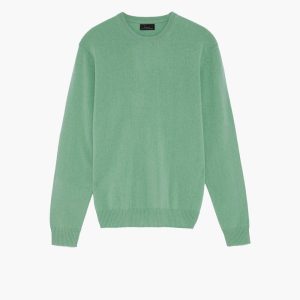 Stay cozy and stylish with this mint green sweater. Its soft fabric and classic design make it a perfect choice for any casual or semi